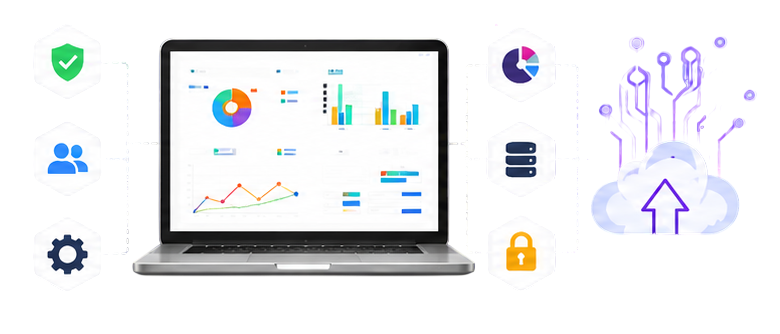 Odoo ERP System Dashboard Metrics Visualization